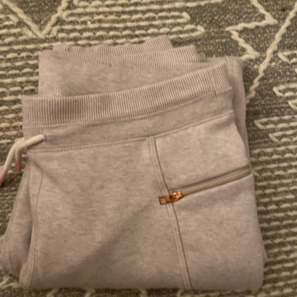 Athleta girl pink fleece lined joggers
